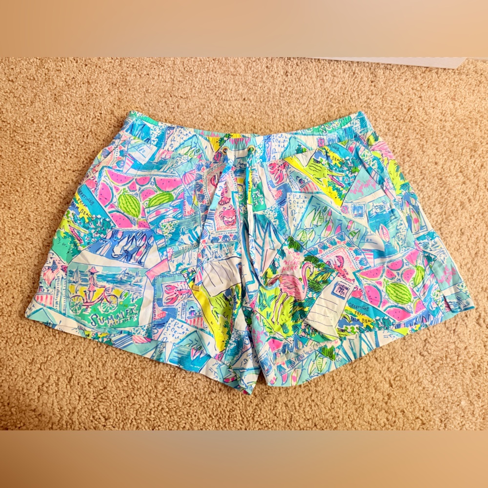 NWT Lilly Pulitzer Katia Shorts in Wish You Were Here